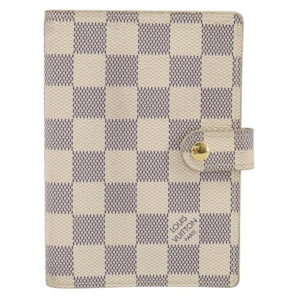 LOUIS VUITTON Damier Azur Agenda PM Day Planner Cover R20706 LV Auth 130831 - Picture 2 of 16